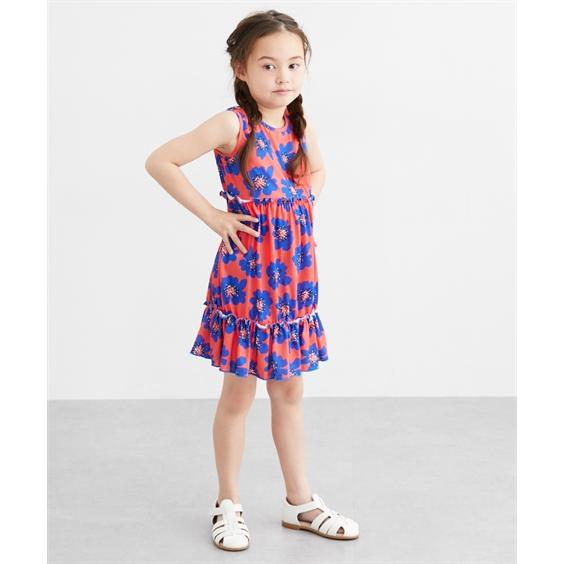 ニッセン（nissen） ワンピース 子供服 キッズ 花柄 ノースリーブ