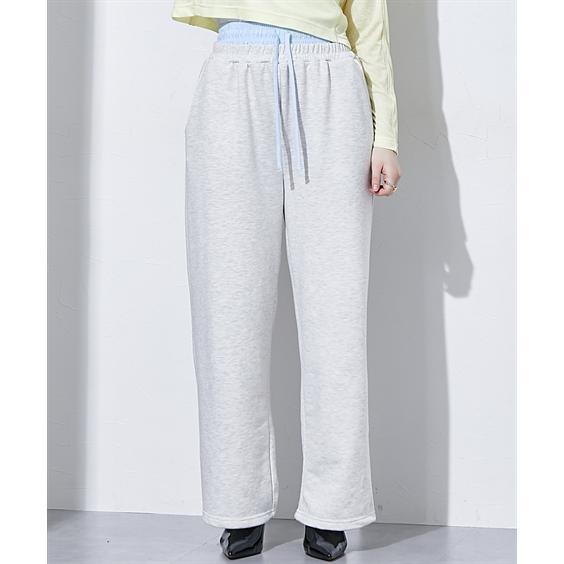 ニッセン（nissen） ワイドパンツ レディース ダブル ウエスト