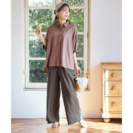 ニッセン（nissen） ガウチョパンツ レディース 涼しいサラサラ