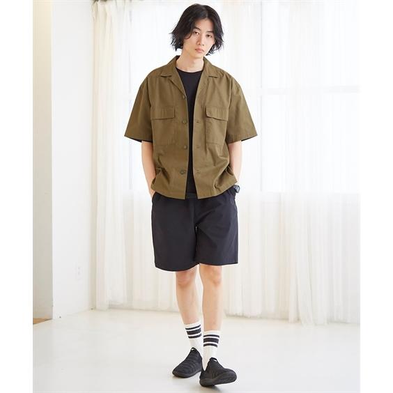【新品未使用】コットンショートブルゾン&ワイドフィットカーゴパンツ セットアップ ニッセン（nissen） パンツ メンズ セットアップ 可能 タテヨコ