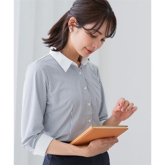 ニッセン（nissen） シャツ ブラウス レディース カットソー 素材 七分
