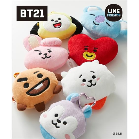 ニッセン（nissen） レディース BT21 ハートカラビナ付 ポーチ 春 夏