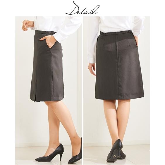 事務服 ベストスーツ 大きいサイズ レディース 会社制服 ベスト スーツ ＋ボックス プリーツ スカート 抗菌防臭 テープ付 有 春 夏 秋 4L/5L ニッセン nissen_10