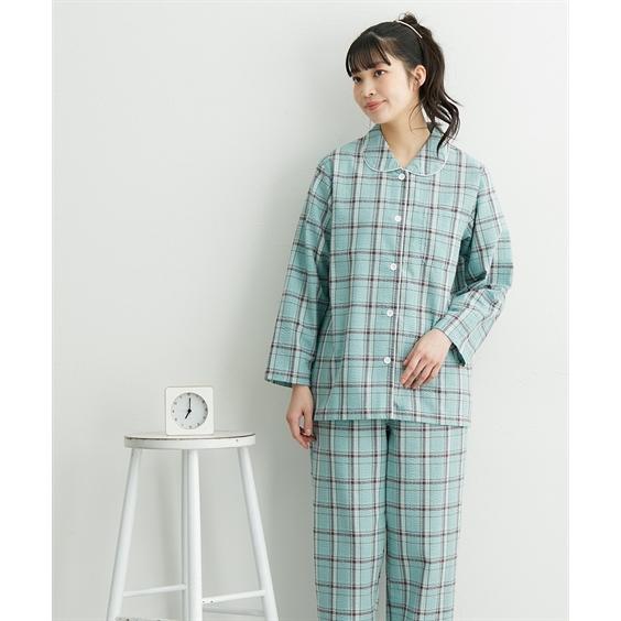ニッセン（nissen） パジャマ 上下セット レディース 綿混ぽこぽこ