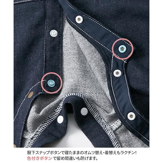 ロンパース・カバーオール yuuchan ニッセン（nissen） ロンパース カバーオール ベビー Buddy Lee ニット