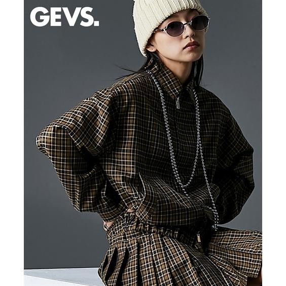 アウター レディース チェック ブルゾン GEVS. 春 秋 | M〜5L | ニッセン nissen ニッセン（nissen） アウター レディース チェック ブルゾン GEVS. 春