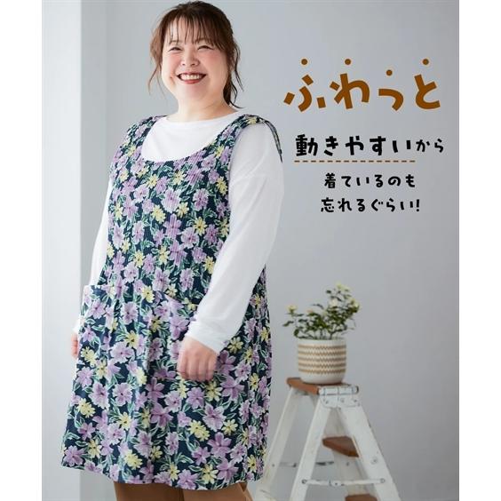 ニッセン（nissen） ワンピース ひざ丈 レディース のびのび楽ちん