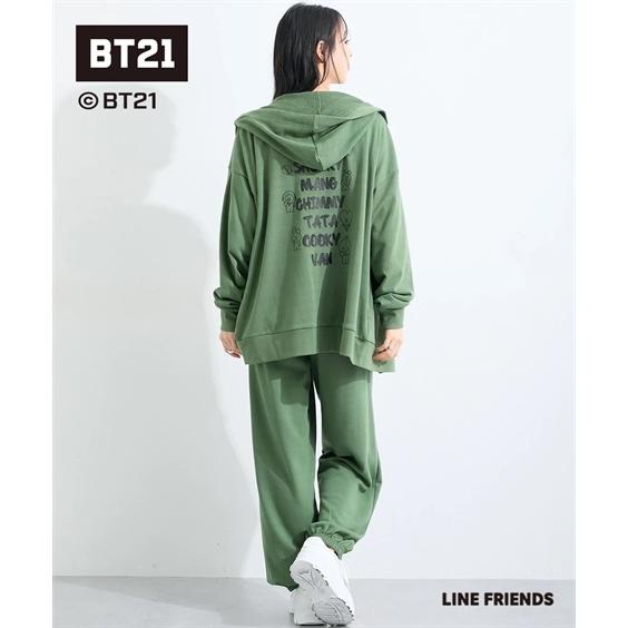 ニッセン（nissen） パーカー レディース BT21 ルーズシルエット