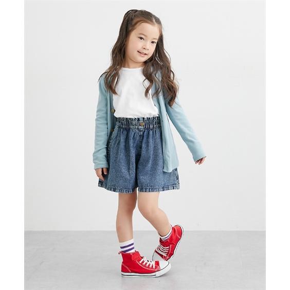 ニッセン（nissen） 子供服 キッズ ハートボタン キュロット 女の子 春