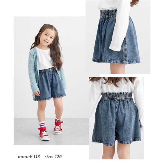 ニッセン（nissen） 子供服 キッズ ハートボタン キュロット 女の子 春