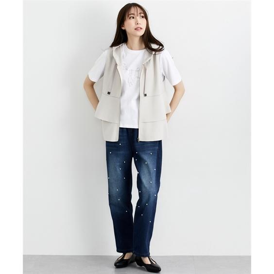 ニッセン（nissen） ベスト レディース 2段フリルフード付 Hana服 重ね