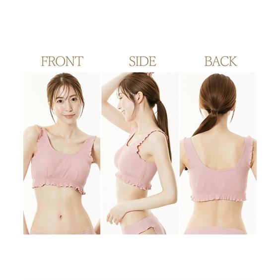 ノンワイヤーブラジャー レディース まるでNOブラ ハーフトップ ブラジャー ノンワイヤー 女性 インナー | LL/3L | ニッセン nissen | ニッセン | 15