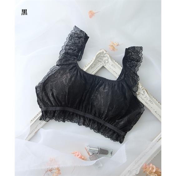 ノンワイヤーブラジャー レディース まるでNOブラ 総 レース ハーフトップ ブラジャー ノンワイヤー 女性 インナー | LL/3L | ニッセン nissen | ニッセン | 22