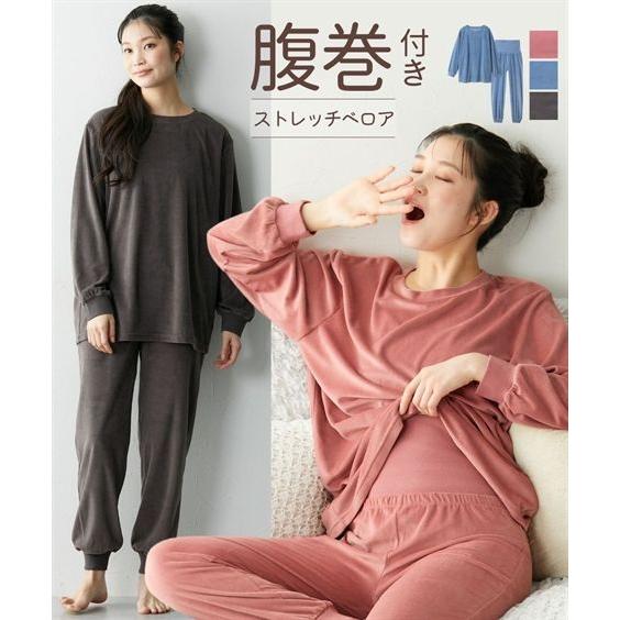 ニッセン（nissen） パジャマ 上下セット レディース ベロア ニット