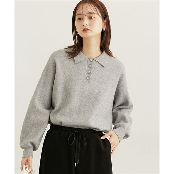 ニッセン（nissen） ニット セーター レディース ポロ カラー