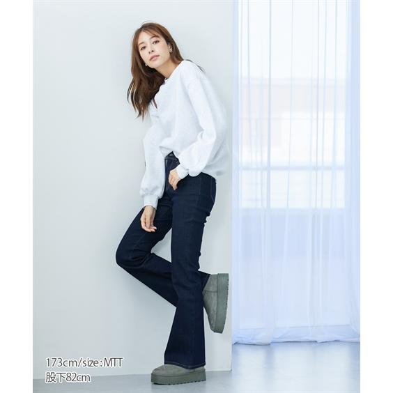 パンツ フレアパンツ ブーツカットパンツ トールサイズ レディース 高