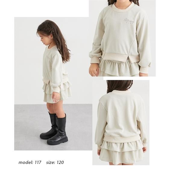 ニッセン（nissen） トレーナー 子供服 キッズ セットアップ 可能 ラメ