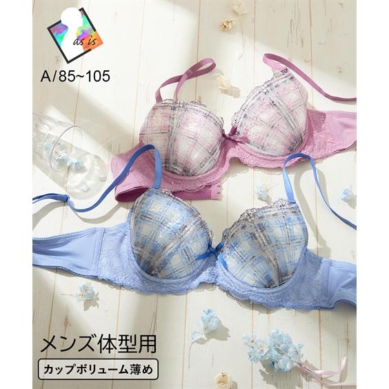 ニッセン（nissen） ブラジャー MTF チェック レース ソフトワイヤー