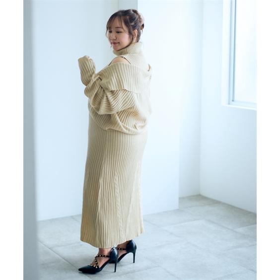 美品♪ラムシェ シャツカーディガン＆アクリス ワンピース 2点おまとめ ニッセン（nissen） ワンピース ロング マキシ レディース らめちゃん
