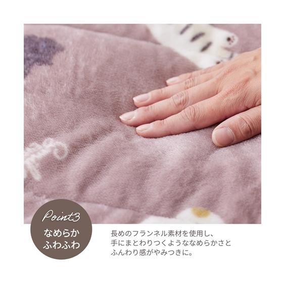 ニッセン（nissen） 毛布 ブランケット 寝具 なめらかタッチなふんわり