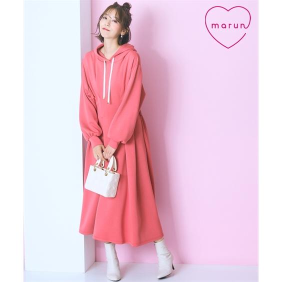 ワンピース ロング マキシ レディース ロング丈 パーカー marun ひざ下 | 6L/8L/10L | ニッセン nissen ニッセン（nissen） ワンピース ロング マキシ レディース ロング丈