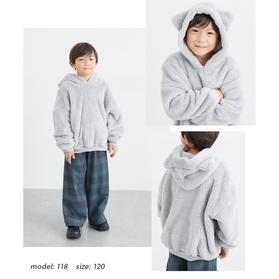 ニッセン（nissen） トレーナー 子供服 キッズ ボア アニマル耳