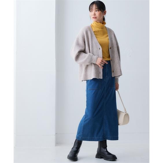 ニッセン（nissen） カーディガン レディース MOKUMOKO Vネック ニット