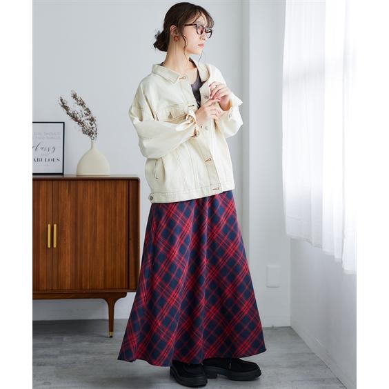 ニッセン（nissen） ロングスカート レディース 静電防止裏フリース付