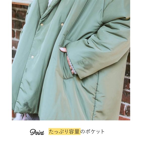 ニッセン（nissen） コート アウター レディース ミディアム丈中わた