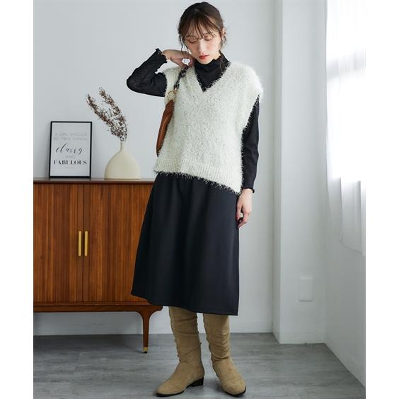 didizizi 浮かぶラッコJQSK ロングスカート ニッセン（nissen） ロングスカート レディース 裏シャギーあったか