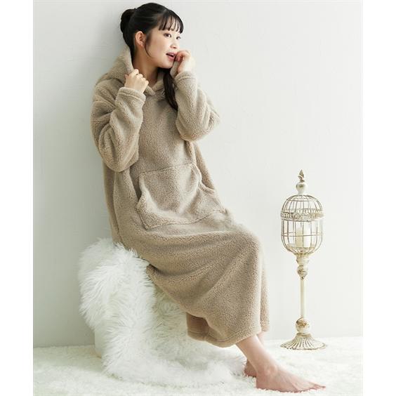 ニッセン（nissen） パジャマ レディース 着れば猫 ふわぬくマイクロ