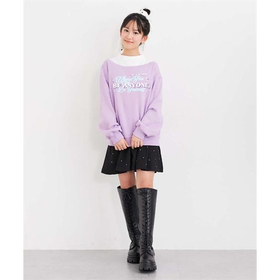 ニッセン（nissen） トレーナー 子供服 キッズ 裏起毛重ね着風 女の子