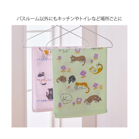 にゃんぱいあ　バスタオル　3枚セット ニッセン（nissen） フェイスタオル にゃんずでいフェイス タオル 5柄