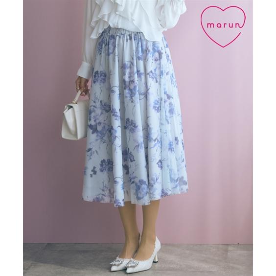 ニッセン（nissen） ロングスカート レディース フラワーチュール