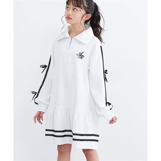 ニッセン（nissen） ワンピース 子供服 キッズ ハーフ ジップ
