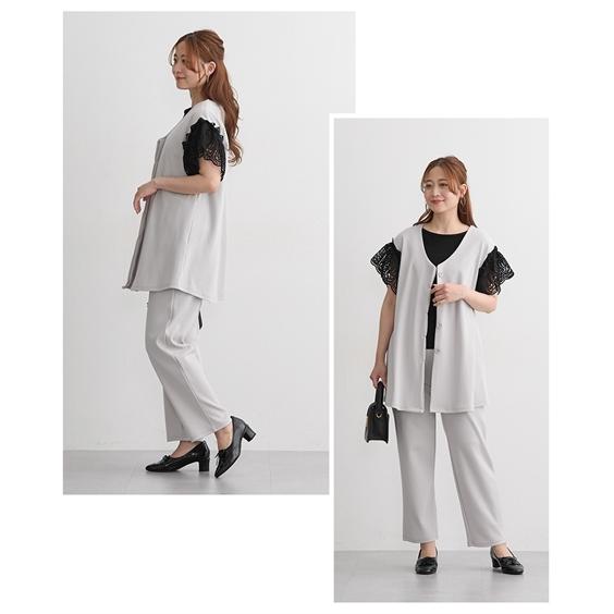 ニッセン（nissen） マタニティ 事務服 授乳服 ママ ウェア カットソー