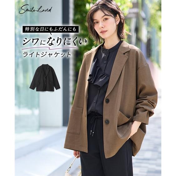 ニッセン（nissen） ジャケット アウター レディース しわになりにくい