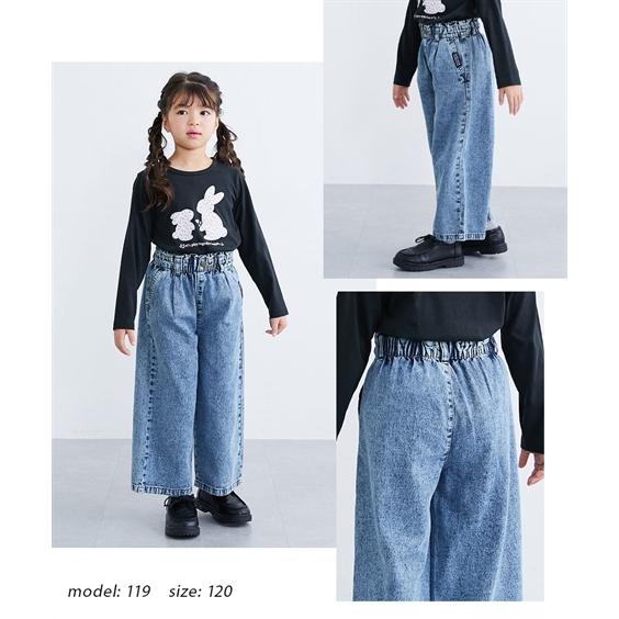 ニッセン（nissen） パンツ ズボン 子供服 キッズ ハートボタン ロング
