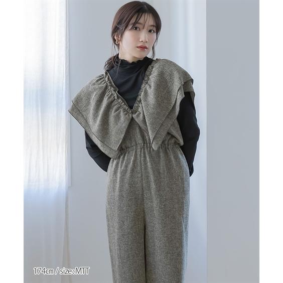 MaxMara ✨美品✨ フリンジ　オールインワン サロペット ピアノフォルテ ニッセン（nissen） サロペット オールインワン オーバーオール トール