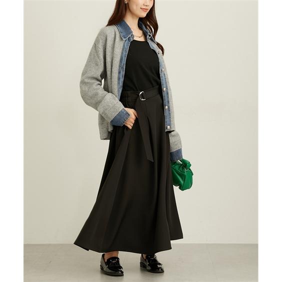 ニッセン（nissen） ロングスカート レディース ダブルクロス ロング