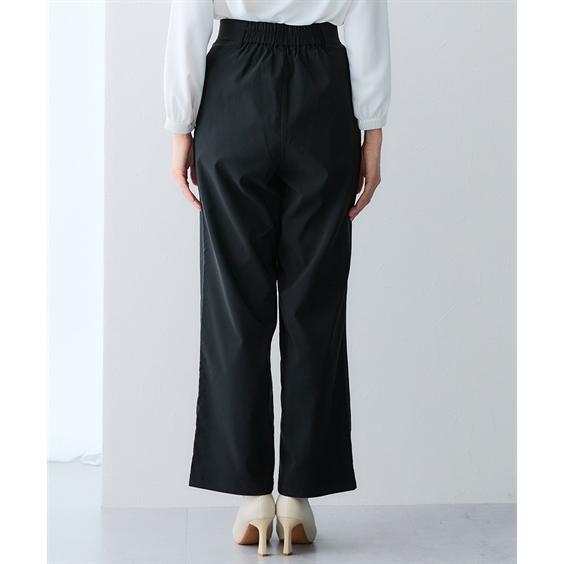ニッセン（nissen） ストレートパンツ レディース 色褪せしない黒