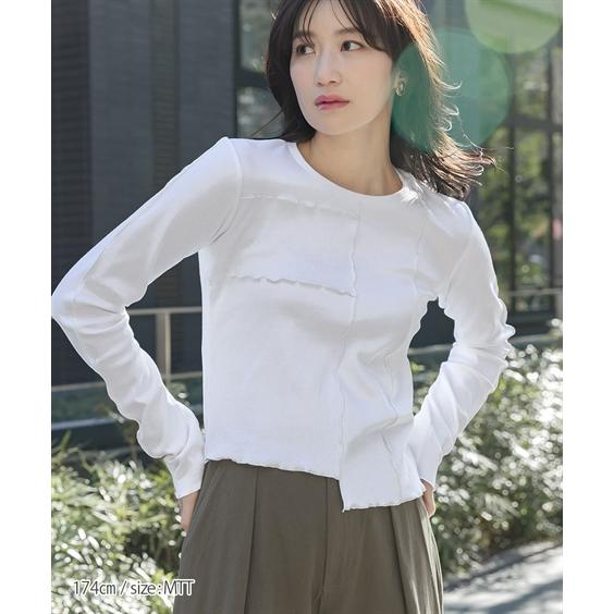 美品 プランテーション 24年 コットン 総柄 カットソー トップス M 日本製 Plantation プランテーション/WOMEN'S Tops(価格(安い順))| A-net
