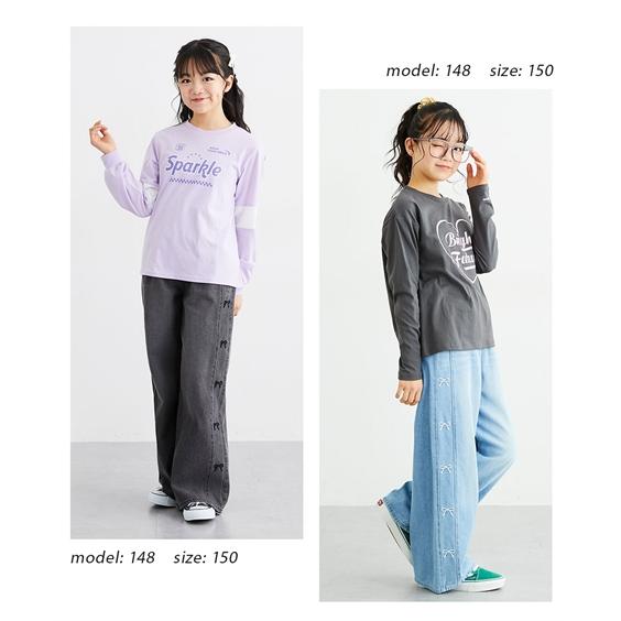 ニッセン（nissen） パンツ ズボン 子供服 キッズ 綿100％ リボン