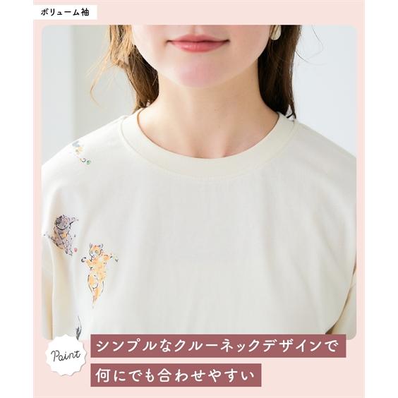 ニッセン（nissen） Tシャツ カットソー レディース ハラミチヨ 猫
