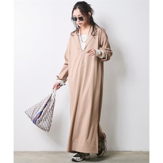 ニッセン（nissen） ワンピース ロング マキシ レディース テーラード