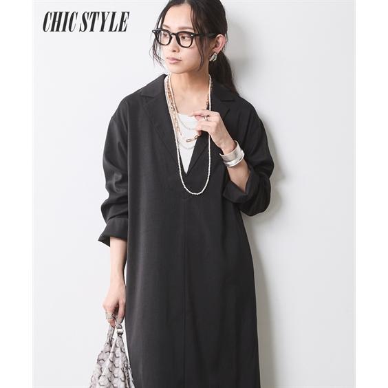 ニッセン（nissen） ワンピース ロング マキシ レディース テーラード