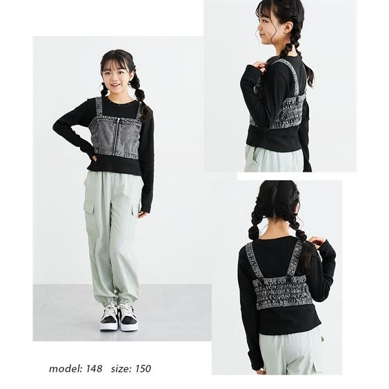 ニッセン（nissen） Tシャツ 子供服 キッズ 2点セット ファスナー使い