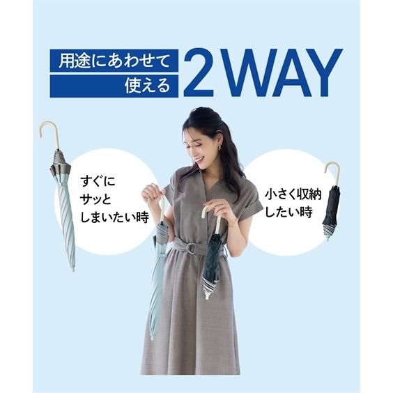 サンブロック ラボ 遮夏クール晴雨兼用傘 2段2way 夏 ニッセン nissenの画像