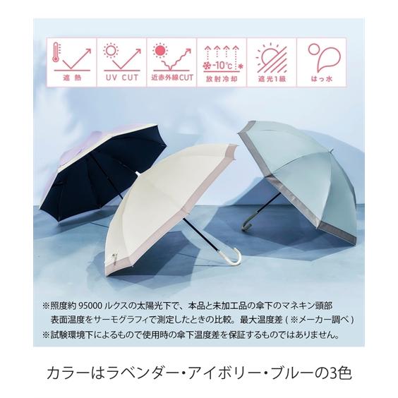 サンブロック ラボ 遮夏クール晴雨兼用傘 2段2way 夏 ニッセン nissenの画像