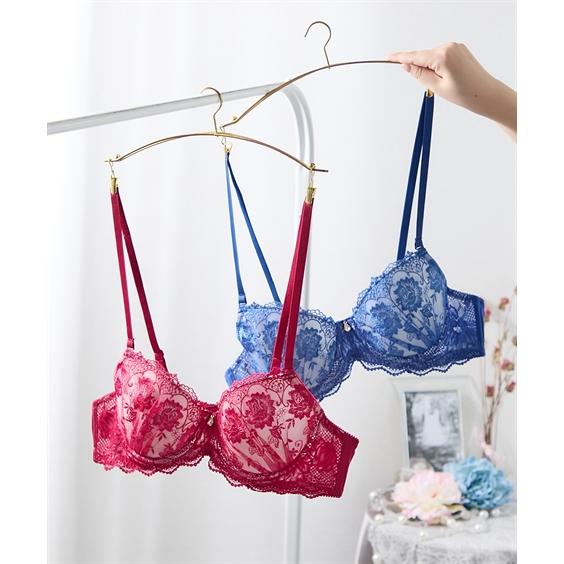 ニッセン（nissen） ブラジャー MTF クラッシックフラワー刺しゅう